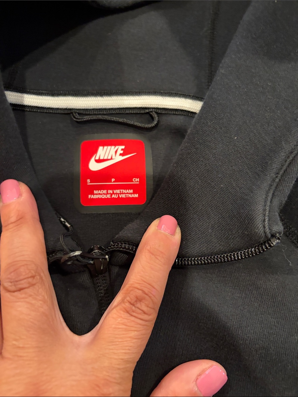 Nike men's ' Full-Zip Hooded Fleece Jacket - Black - Picture 2 of 2